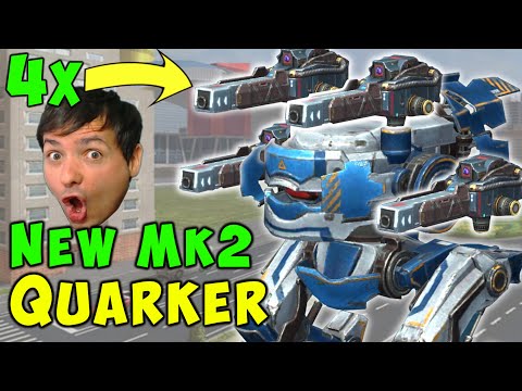 NEW 6.0 Max QUARKER Blitz & Phantom Gameplay - War Robots Update WR Mk2