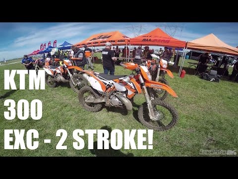 2016 KTM 300 EXC Test Ride! Crazy 2 Stroke Power!