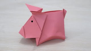 Origami Pig Tutorial - Paper Pig Easy