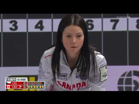 #wwcc2022 Cathy Gauthier explains the difference between Canadian & World Last Stone Draw procedures