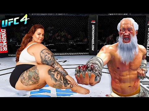 Old Bruce Lee vs. Big Lady (EA sports UFC 4)