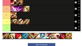 Last Spell Weapon Tier List
