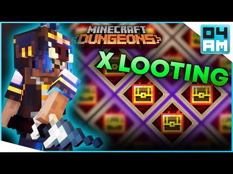 04AM - IMPOSSIBLE! Full Looting Enchantment Build Showcase in Minecraft Dungeons