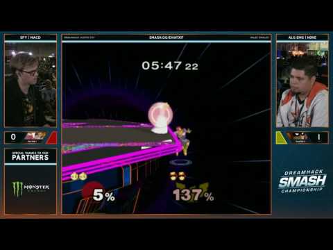 DHA 2017 SSBM - n0ne (Captain Falcon) vs. MacD (Peach) - Smash Melee
