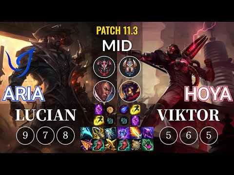 CGA Aria Lucian vs Hoya Viktor Mid - KR Patch 11.3