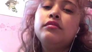 Jessica Sandoval lip singing to flesh and bone by burning brides