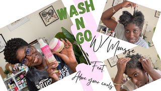 WASH N GO USING MOUSSE & THE NEW ADORE YOUR CURLS PRODUCTS | RUTH NANDA
