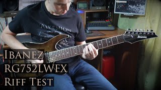 Video thumbnail for Ibanez RG752LWFX Guitar Metal Riff Test by Alexander Krylkov