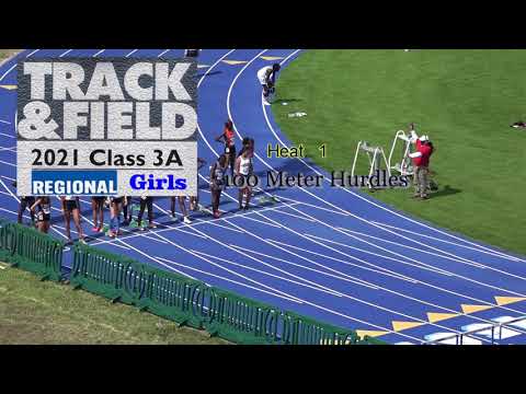Girls 100 hurdles - 3A Regional @ Miami Northwestern - May 1, 2021