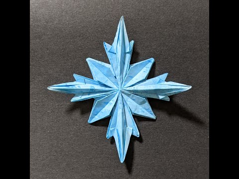 Mythic Folds' Origami Snowflake