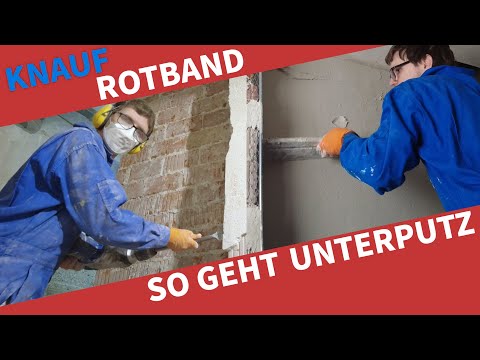 🧱 Wand verputzen mit Knauf Rotband: 5 Schritte Anleitung zum Auftragen als Unterputz