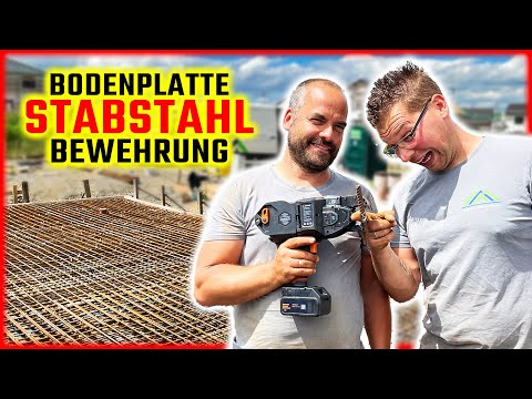 BODENPLATTE BEWEHRUNG mit STABSTAHL und Ringerder! | Home Build Solution