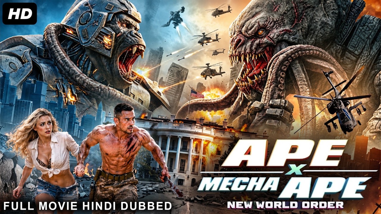 APE X MECHA APE: NEW WORLD ORDER - Hollywood Hindi Dubbed Full Movie | Hindi Action Adventure Movie