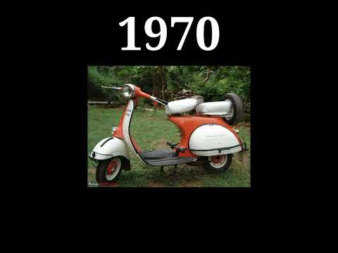 (1945~2023) Vespa scooter #evolution #collection #short#evolution #oldtonew #vespa