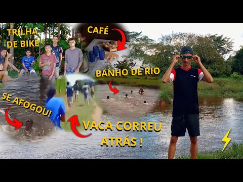 ACIDENTE DE BIKE e BANHO DE RIO (obrigado deus pelo livramento) 😥💔