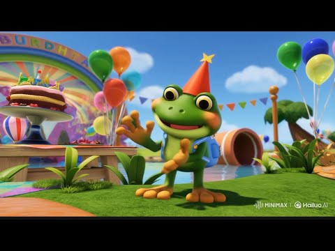 Sapinho Plim Plim Plão faz Aniversário, desenho de criança, música infantil, desenhos para bebês.