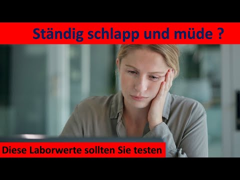 Ständig schlapp und müde - diese Laborwerte sollten Sie testen !