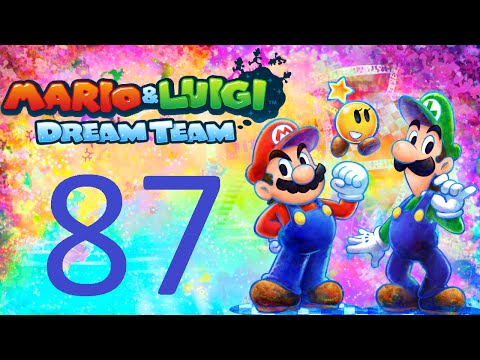 Let's Play Mario & Luigi: Dream Team Bros. [Hard] (Part 87): Giant Luigi vs. everyone!
