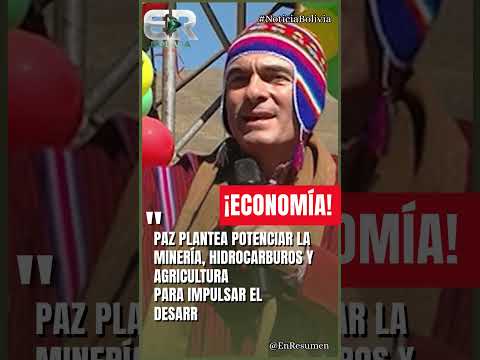 PLAN ECONÓMICO PARA LA PAZ #ultimahora #bolivia