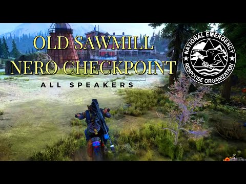 DAYS GONE  - OLD SAWMILL NERO CHECKPOINT -  ALL SPEAKER LOCATIONS
