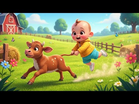 Nursery Rhymes Cartoons MuMu the cow “Farm Adventures Nick 🐄 / Sing Along / Music for Kids