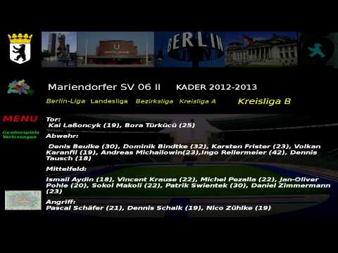 Mariendorfer SV 06 II Kader 2012-13 Kreisliga B 3.Abteilung