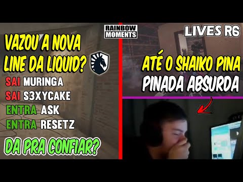 VAZOU A NOVA LINE DA LIQUID? SHAIKO TAMBÉM PINA! LAGONIS DANDO BALA - MELHORES MOMENTOS LIVES R6