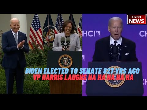 Biden Elected To Senate 827 Years Ago, Blames Mega GOPs on Border; VP Harris Laughs Ha Ha Ha Ha Ha