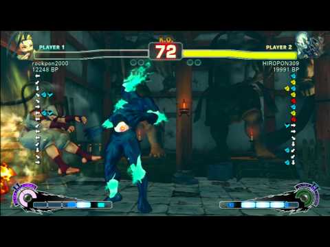 SSF4 Rank Match  rockpon2000 (IB)  vs  HIROPON309 (SE)