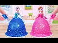 A Beautiful Cake Of ELSA Anna ️Perfect Miniature Disney Princess Pull Me Up Cake Decoration Ideas