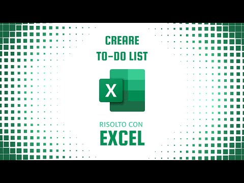Come creare una To-Do List in Excel