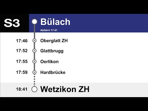 ZVV S3 neue Ansagen (Oberglatt)