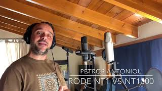 Video thumbnail for Rode NT1 vs Rode NT1000 by Petros Antoniou