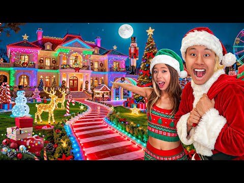 24 Hours to Build THIS ROOM | Christmas Challenge