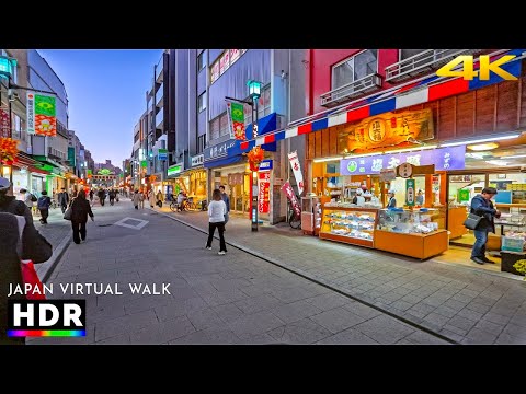 Sunset to Night Walk in Toshima-ku Tokyo, Japan • 4K HDR