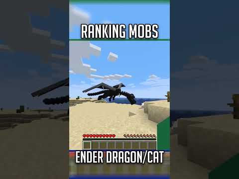 "UNBELIEVABLE: Ender Dragon vs Cats Mobs Ranking!" #minecraft