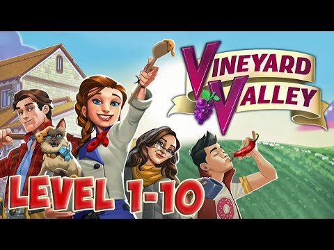 Vineyard Valley: Repairs, Design and Puzzles Level 1 - 10 [ Gameplay Story ] HD