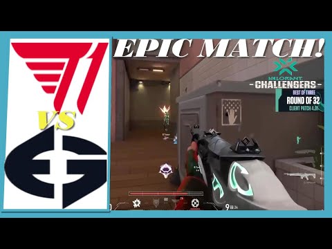 EPIC MATCH ! T1 vs EG | All HIGHLIGHTS | VCT 2022 NA Stage 1 Challengers - Open Qualifier 1.