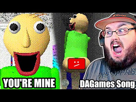 BALDI'S BASICS SONG (YOU'RE MINE) | LYRIC VIDEO | DAGames "THE F##K DID I JUST WATCH!" REACTION!!!
