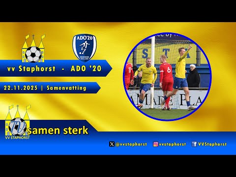vv Staphorst - ADO '20 | 22.11.2025 | Samenvatting