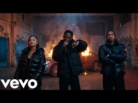 Tyga, Ariana Grande, Travis Scott - After Midnight (ft. Cardi B, Drake) | (Official Lyrics Video)