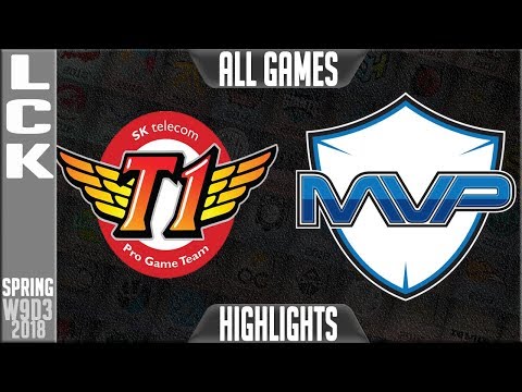 SKT vs MVP Highlights ALL GAMES | LCK Week 9 Spring 2018 W9D3 | SK Telecom T1 vs MVP Highlights