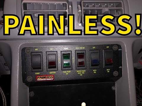 Foxbody Mustang PAINLESS Switch panel install!