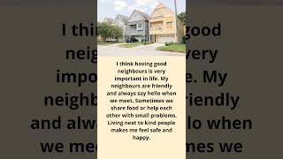 My Neighbours: Talking About Neighbours in Simple English 🏡 #english #shorts
