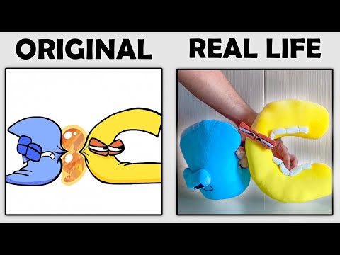 Original vs REAL LIFE Alphabet Lore (by PVZLucas7891) Comparison Part 5