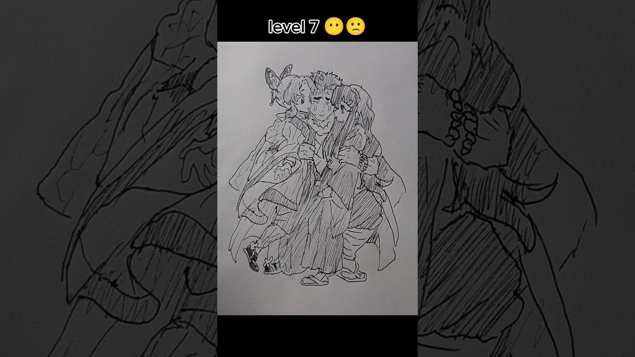 Drawing Muichiro 💜 shinobu  indifferent level #描き方 #鬼滅の刃 #時透無一郎#時透有一郎#アニメ#お絵描き