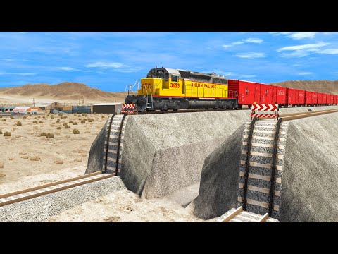 Trains vs Unfinished Railway – BeamNG.Drive