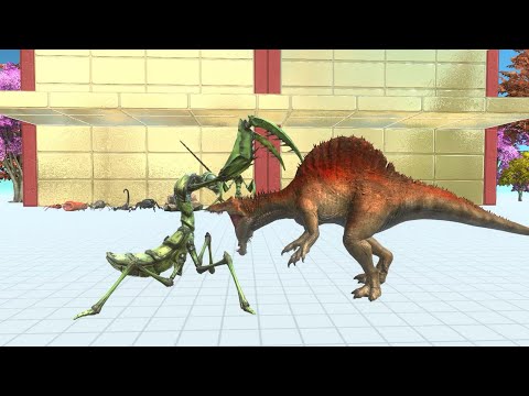 1 VS 1 TOURNAMENT CARNIVORE DINOSAURS VS GIANT INVERTEBRATES Animal Revolt Battle Simulator