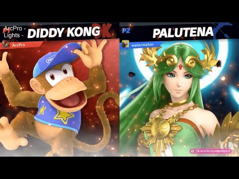 Losers Quarters — ArcPro (Diddy Kong) vs. Lights (Palutena) — TheLostHimeTV Sub Tourney