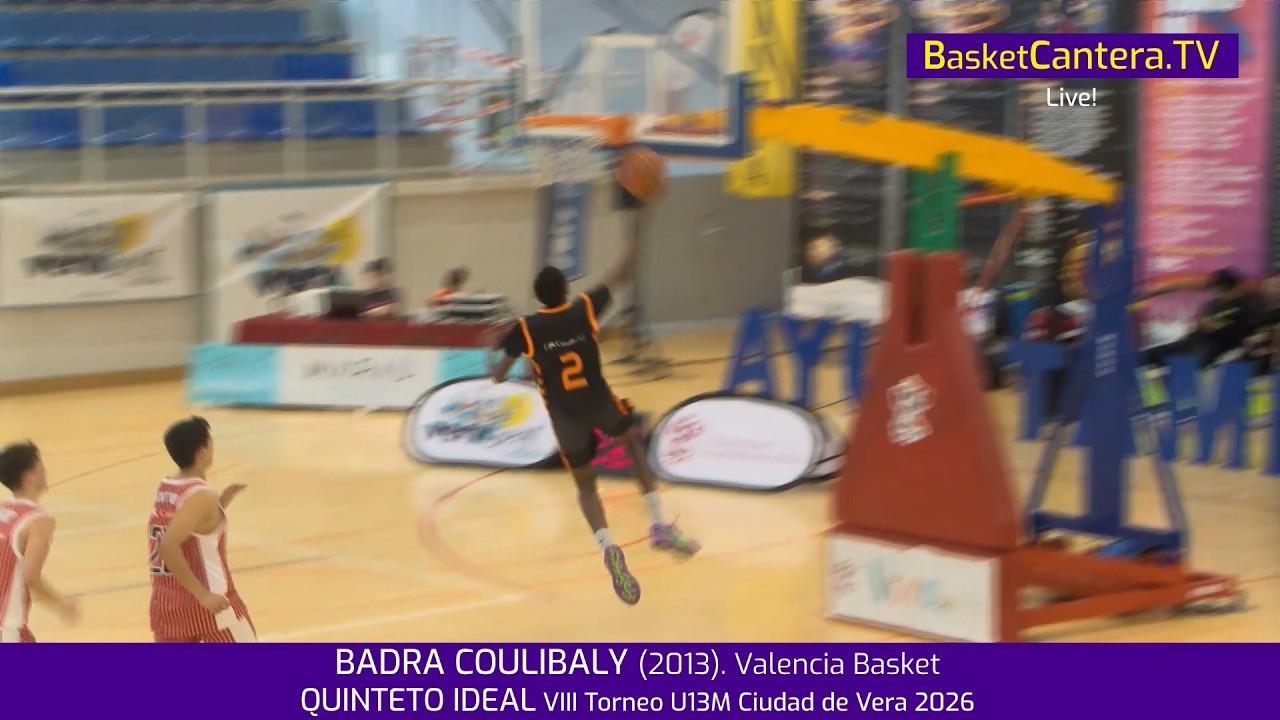 BADRA COULIBALY (2013). Valencia Basket.- Quinteto Ideal Torneo Internacional Ciudad de Vera 2026